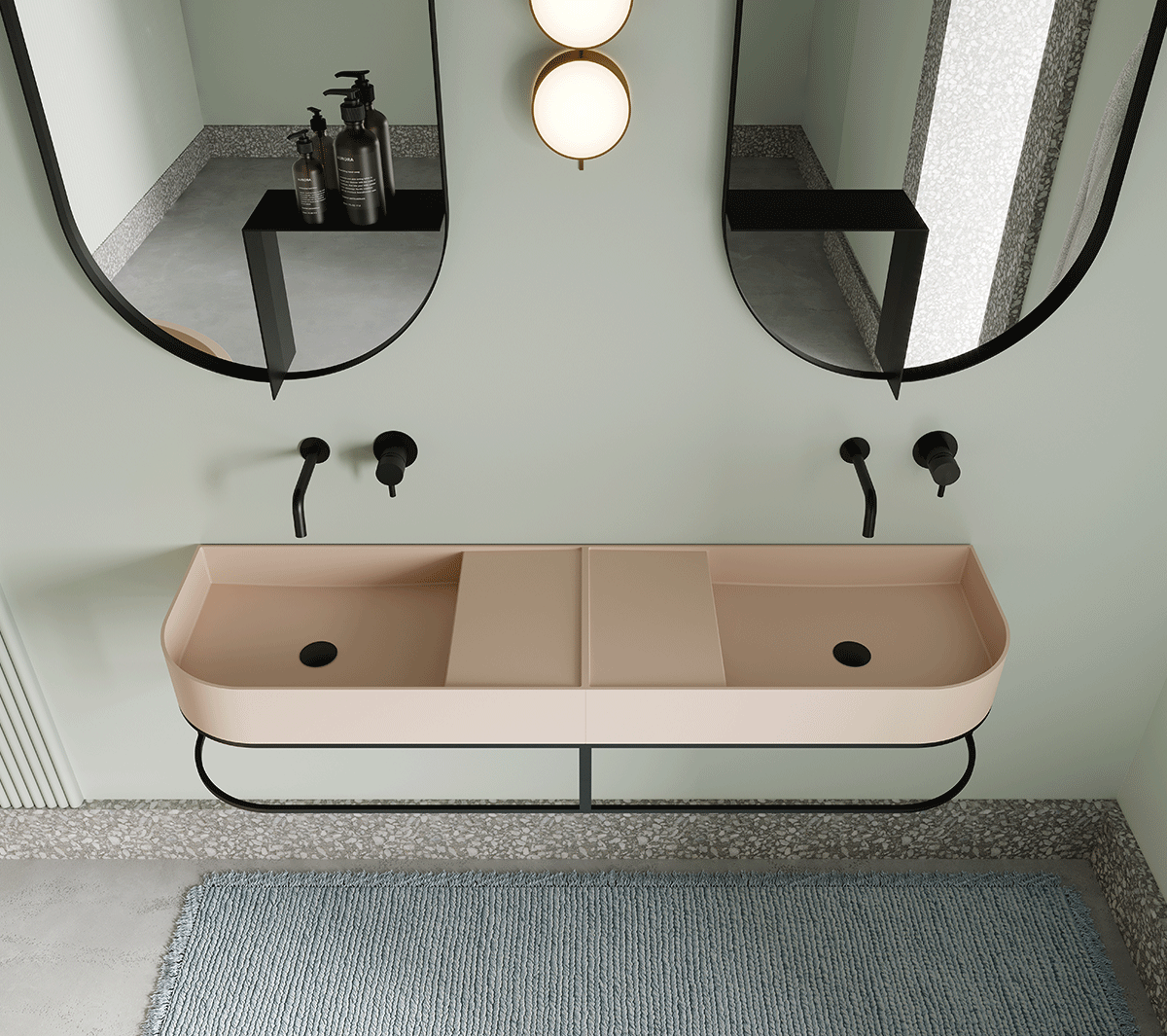 com_EXLAV70DXNOU Накладная раковина на столешницу  прямоугольная Ex.T Nouveau - Вид №1