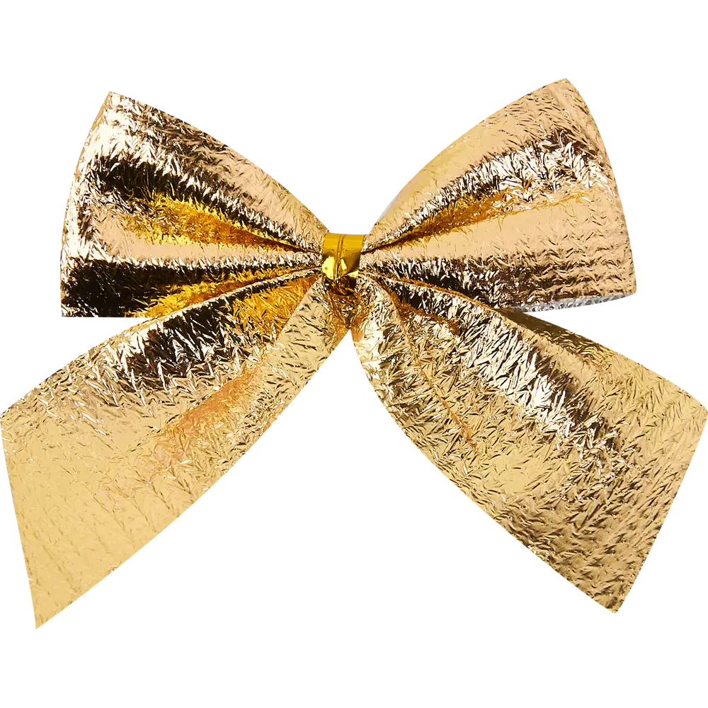 Бант новогодний Мерцание золота 12 шт Santreyd STLM-2170251 - Вид №1