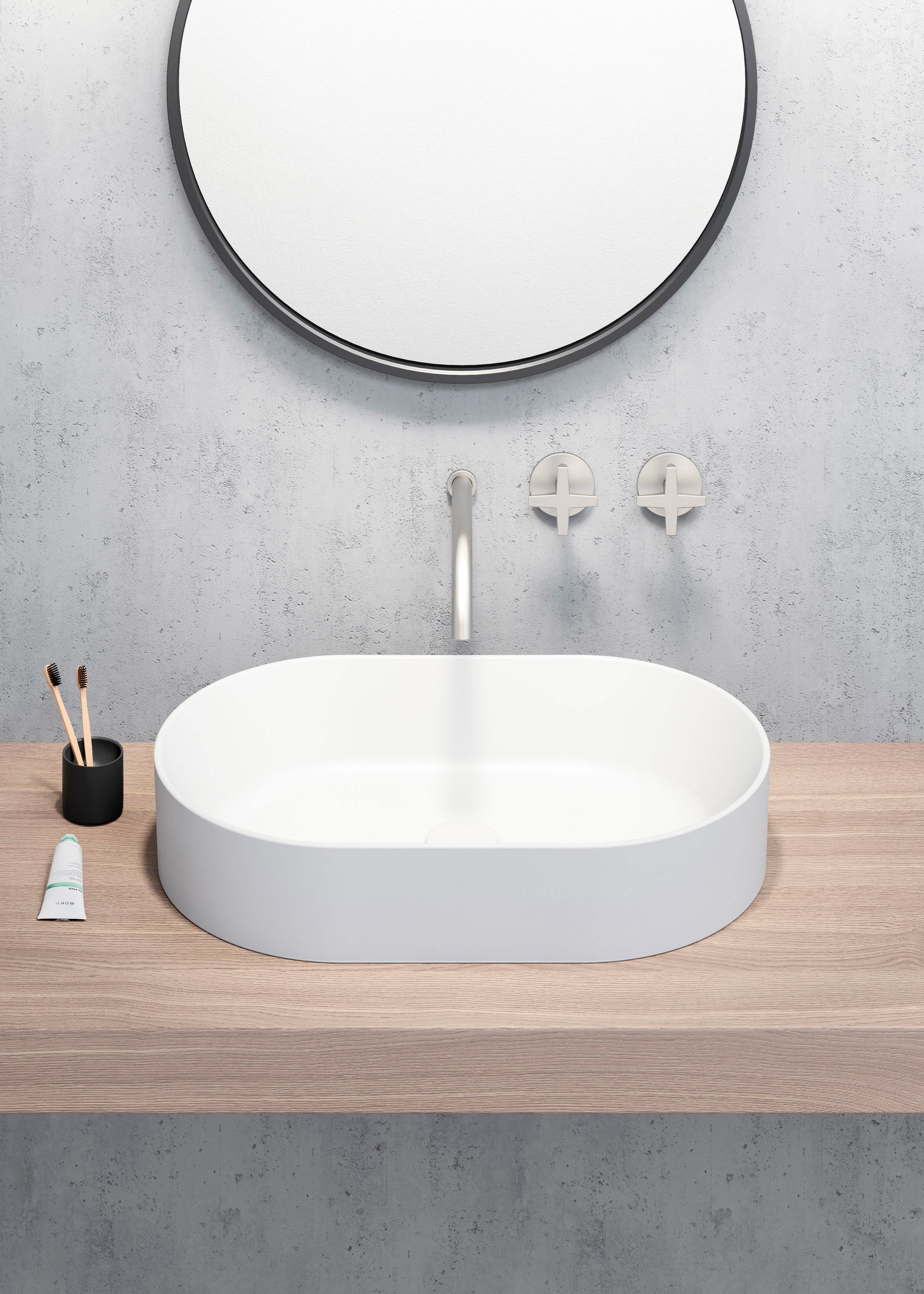 Керамическая овальная столешница GSI ceramica Color Elements ARCH-00037862 - Вид №2