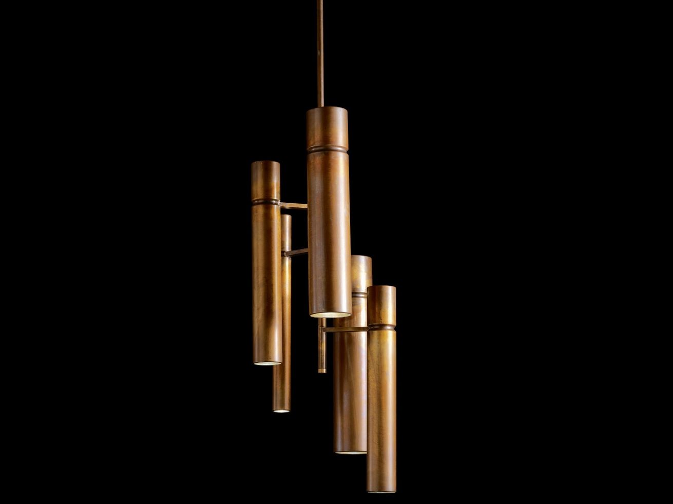 Латунный светодиодный подвесной светильник Henge Tubular ARCH-00046734