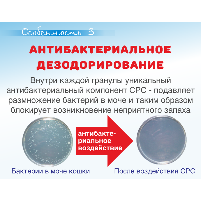 ПР0046982 Наполнитель для кошачьего туалета ультракомкующийся с голубым индикатором, 7л Japan Premium Pet  - Вид №7