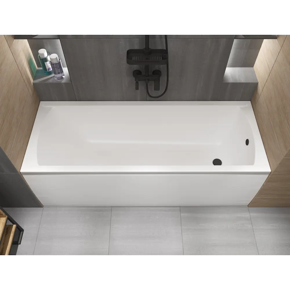 Ванна 100Acryl Ницца акриловая 180x75 см ножки в комплекте У99332 STLM-2106321 - Вид №1