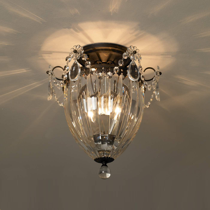 Люстра хрустальная 30х27 см золотая Bagatelle 1242-211 SCHONBEK ДИЗАЙНЕРСКИЕ 00-3882393 Золото;прозрачный  - Вид №3