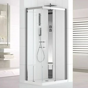 Novellini. Душевая кабина 90x70 A90x70 HYDROMASSAGE с низким душевым поддоном HOLIDAY CRYSTAL 2