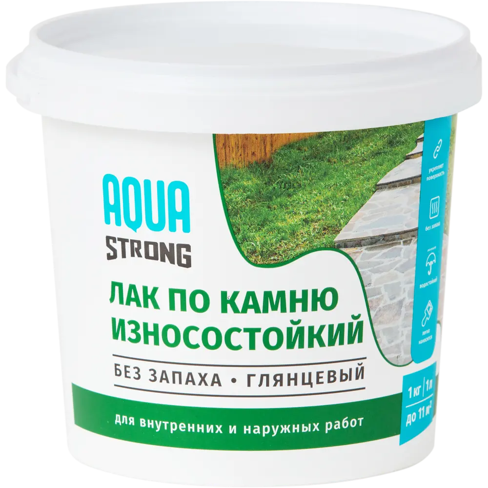 81952768 Лак по камню Aquastrong высокопрочный 1.0 кг STLM-0800072 