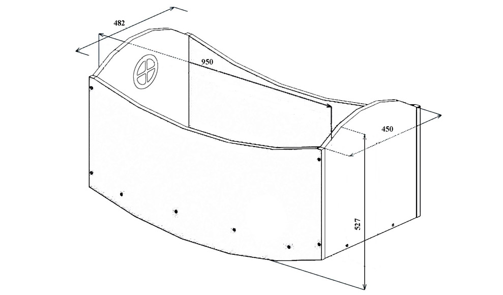 Люлька детская "Амстердам" МАНДАРИН АМСТЕРДАМ 179516 Розовый Santreyd  - Вид №3