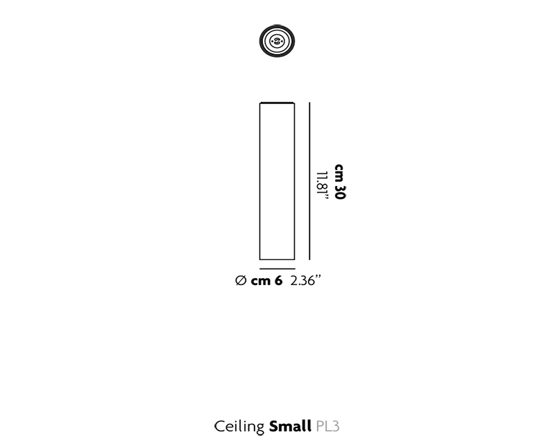 Studio Italia Design A-Tube Small PL3 096024 светильник потолочный трубчатый 108716 - Вид №3