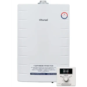 Газовый котел конвекционный 35 кВт Kiturami World Alpha-35 A21E220263 двухконтурный настенный