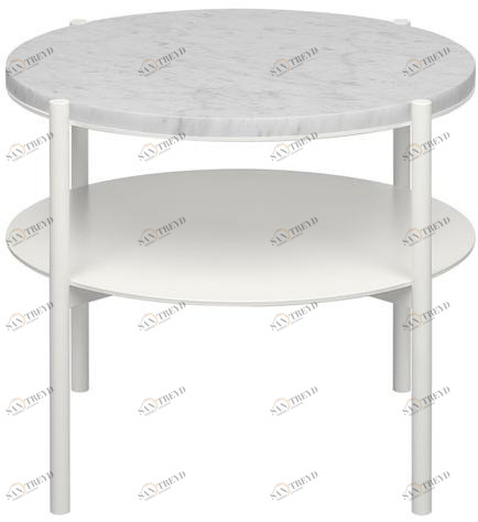 e15 Журнальный столик из стали с порошковым покрытием для контракта  Lb02 