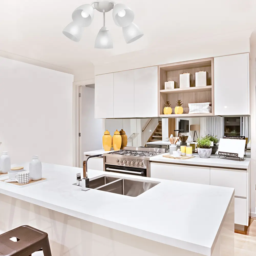 Люстра потолочная Vitaluce Найс 5 ламп 15м² Е14 цвет белый матовый STLM-2005250 - Вид №9