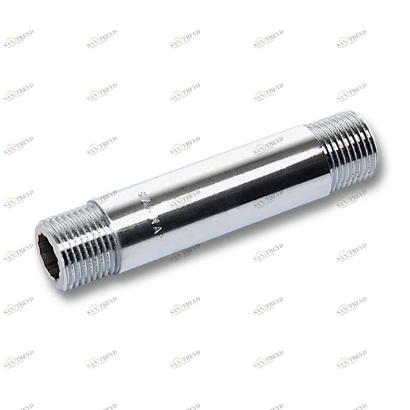 25233880C SANHA 523 удлиненный ниппель, хромированная латунь 3/8x80 мм 