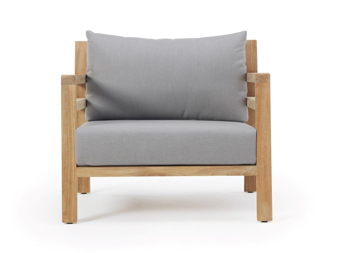 Садовое кресло из тикового дерева с подлокотниками Ethimo Costes ARCH-00118321 - Вид №22