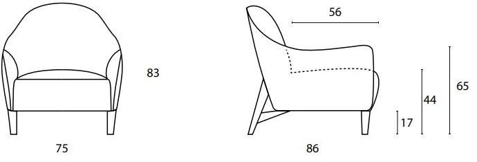Egoitaliano Кресло с подлокотниками sun-id-1421979 - Вид №3
