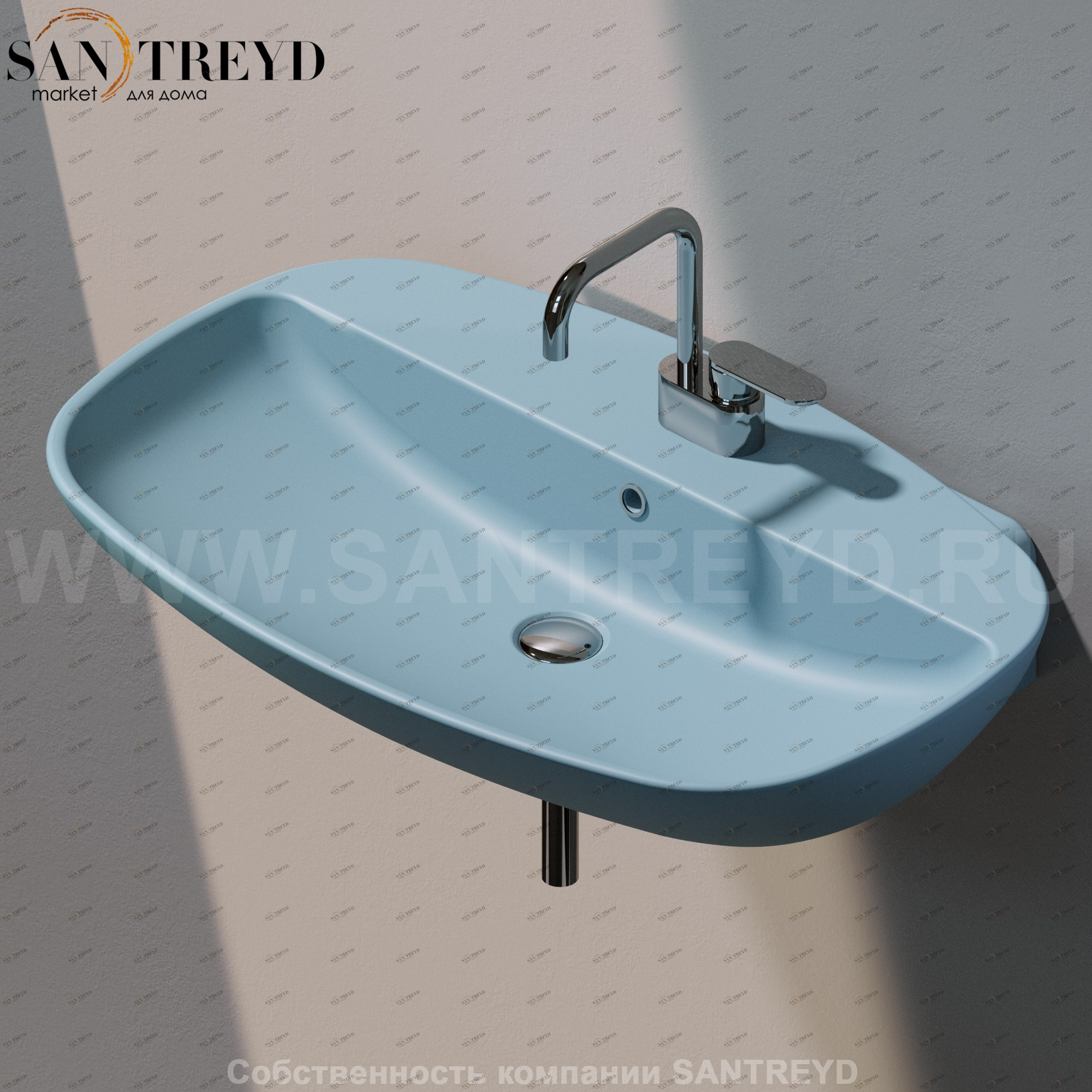 ND5081.5014 Подвесная раковина настенная прямоугольная Ceramica Flaminia Nuda