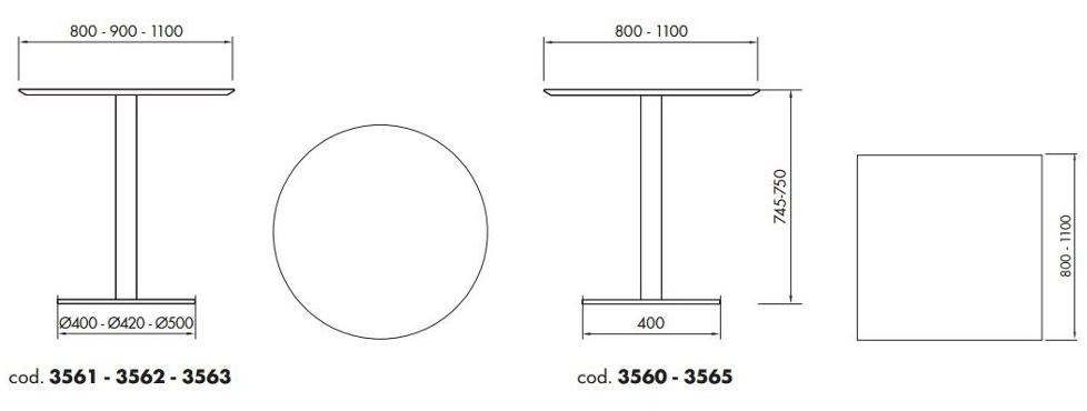 ALMA DESIGN Круглый стол из ламината Alghi sun-id-1461260 - Вид №1