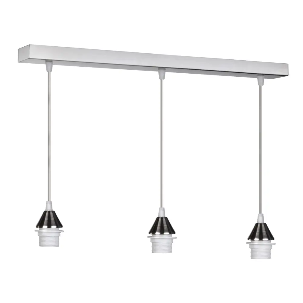 Подвес прямоугольный 3xE27х75Вт, металл, никель Santreyd STLM-2053461