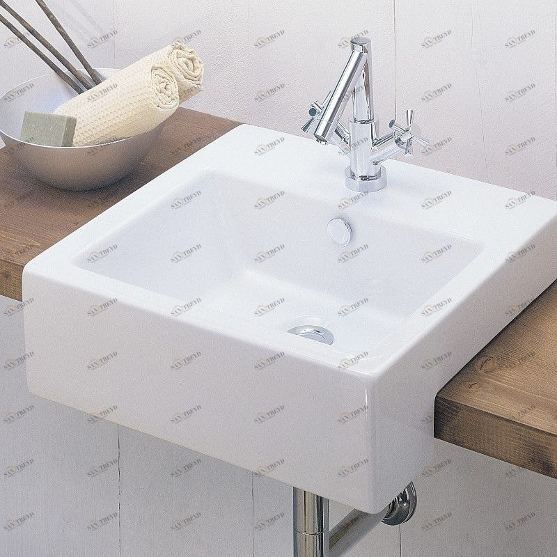 19014 Полувстраиваемая раковина консольная 50 см белая Hidra LOFT Ceramica Hidra 