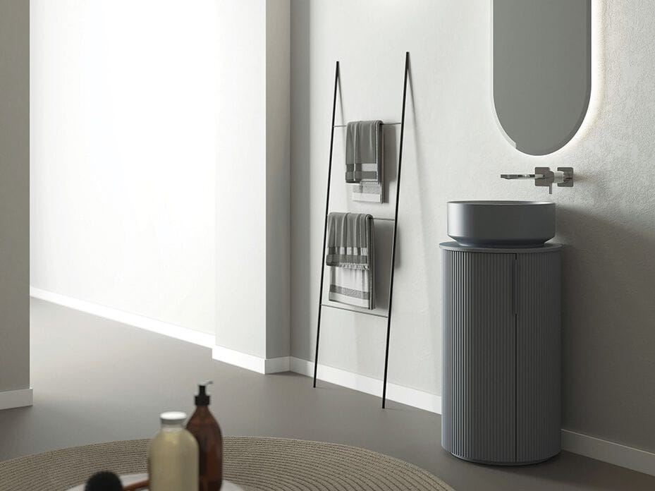 Деревянный напольный шкаф с одной раковиной с дверцами LEGNOBAGNO Re-Stretch ARCH-00129643