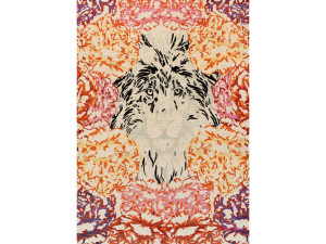 Прямоугольный шерстяной ковер