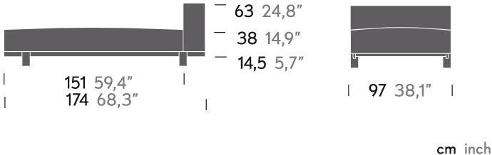 Kettal Садовая кушетка из мягкой ткани Molo #4262h - Вид №2