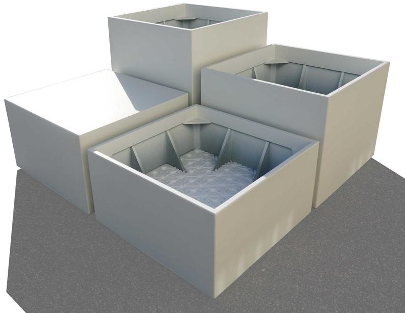 IMAGE'IN Кашпо для общественных мест на заказ из фибробетона sun-id-1479653 - Вид №1