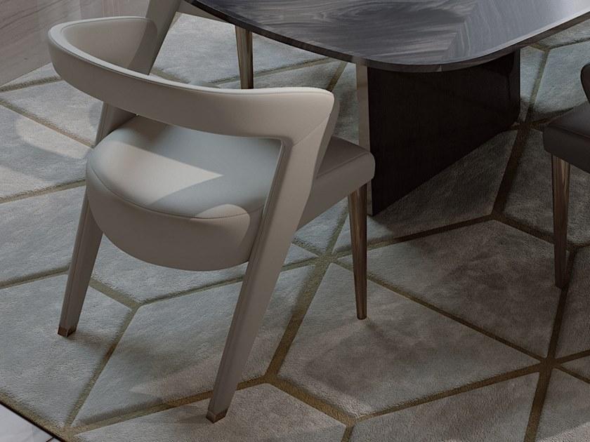 Bizzotto Мягкое кожаное кресло с подлокотниками Wave sun-id-1449145 - Вид №2