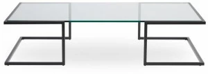ROSSIN Низкий прямоугольный журнальный столик из стекла Orizzonte