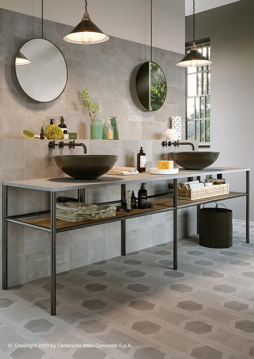 Atlas Concorde Настенная / напольная плитка из керамогранита с эффектом энкаустики Venti boost sun-id-1400680 - Вид №6