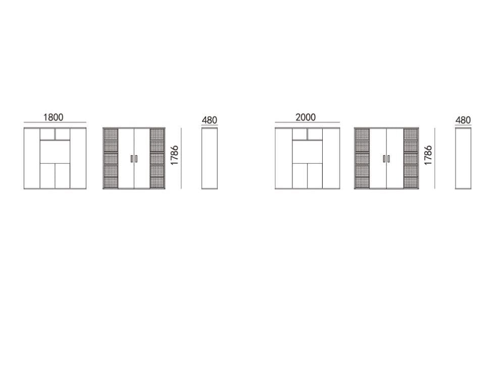 Деревянный шкаф / книжный шкаф HC28 maison KUN ARCH-00121931 - Вид №4