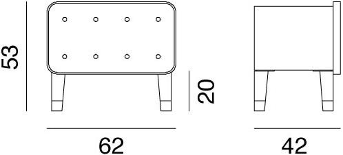 Gervasoni Прямоугольная тумбочка из орехового дерева с ящиками Brick sun-id-1475061 - Вид №2
