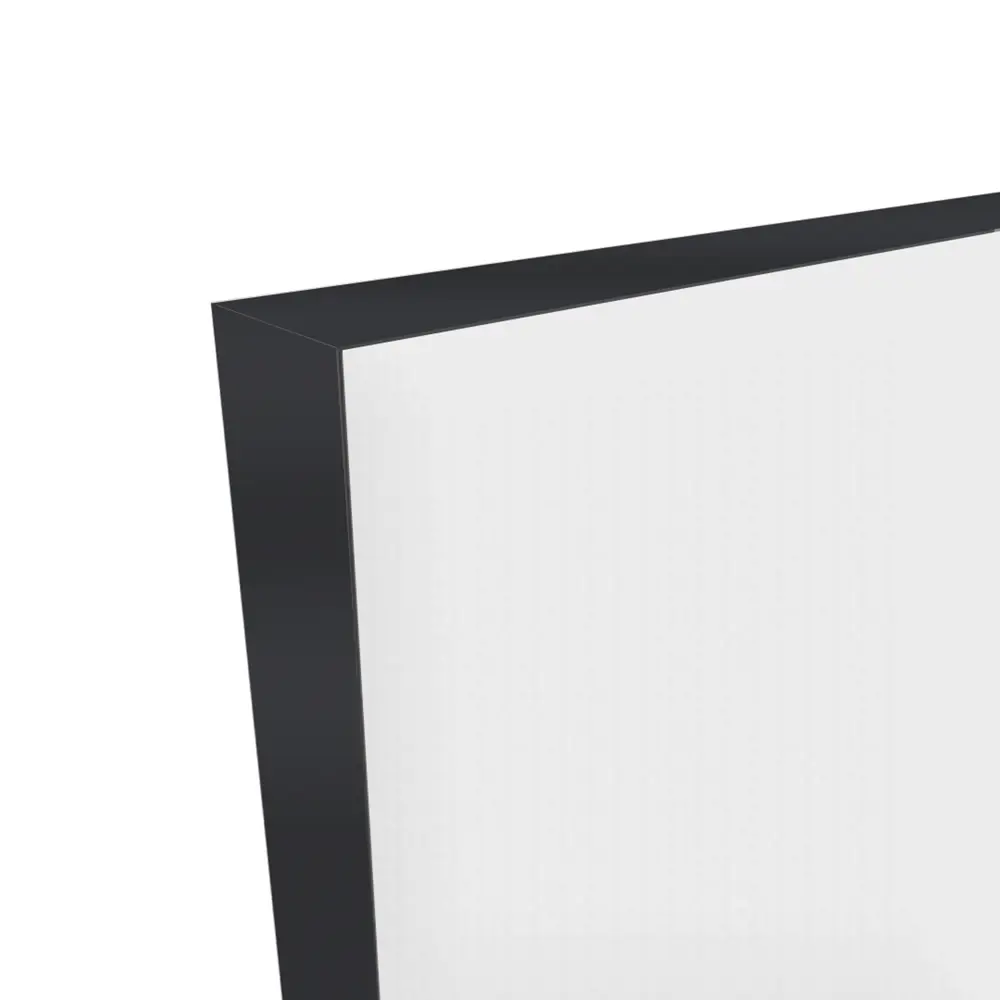 Дверь межкомнатная глухая с замком комплекте Invisible 60x230 см правая черная алюминиевая кромка цвет белый 89383094 STLM-2041324 VELLDORIS  - Вид №1