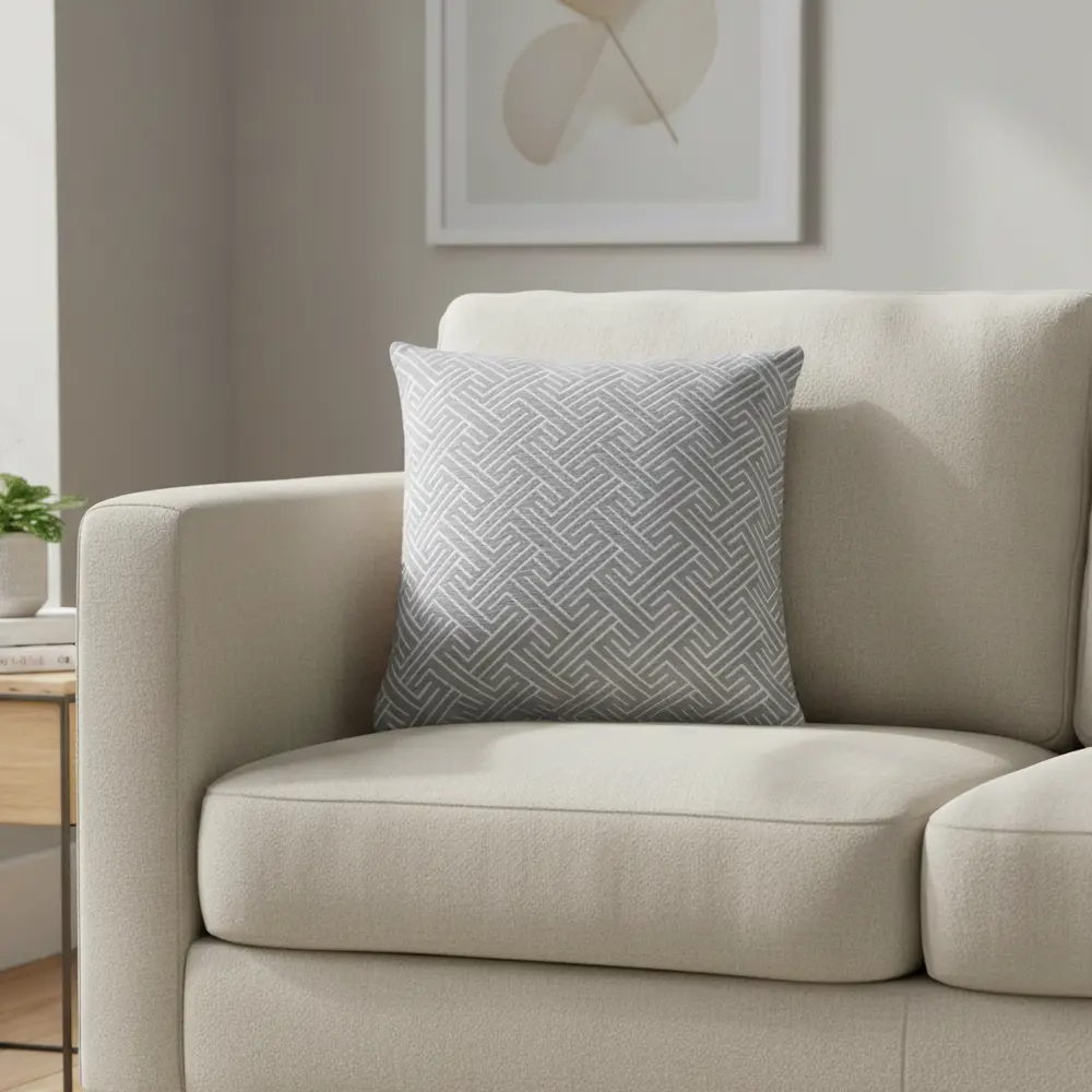 Подушка Гео 50x50 см цвет серый СТОЛИЦА ТЕКСТИЛЯ STLM-2126571 - Вид №3