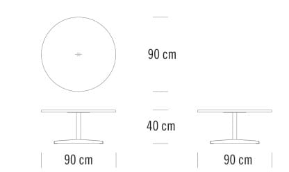 Круглый журнальный столик THONET 1808 ARCH-00088334 - Вид №6