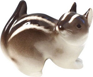 80350 Императорский фарфоровый завод Скульптура "Бурундучок №1" Фарфор твердый 