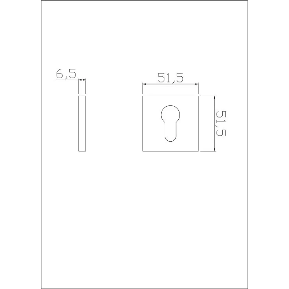 Накладка на цилиндр EDSON для защиты замочной скважины 85162504 STLM-0059245 - Вид №3