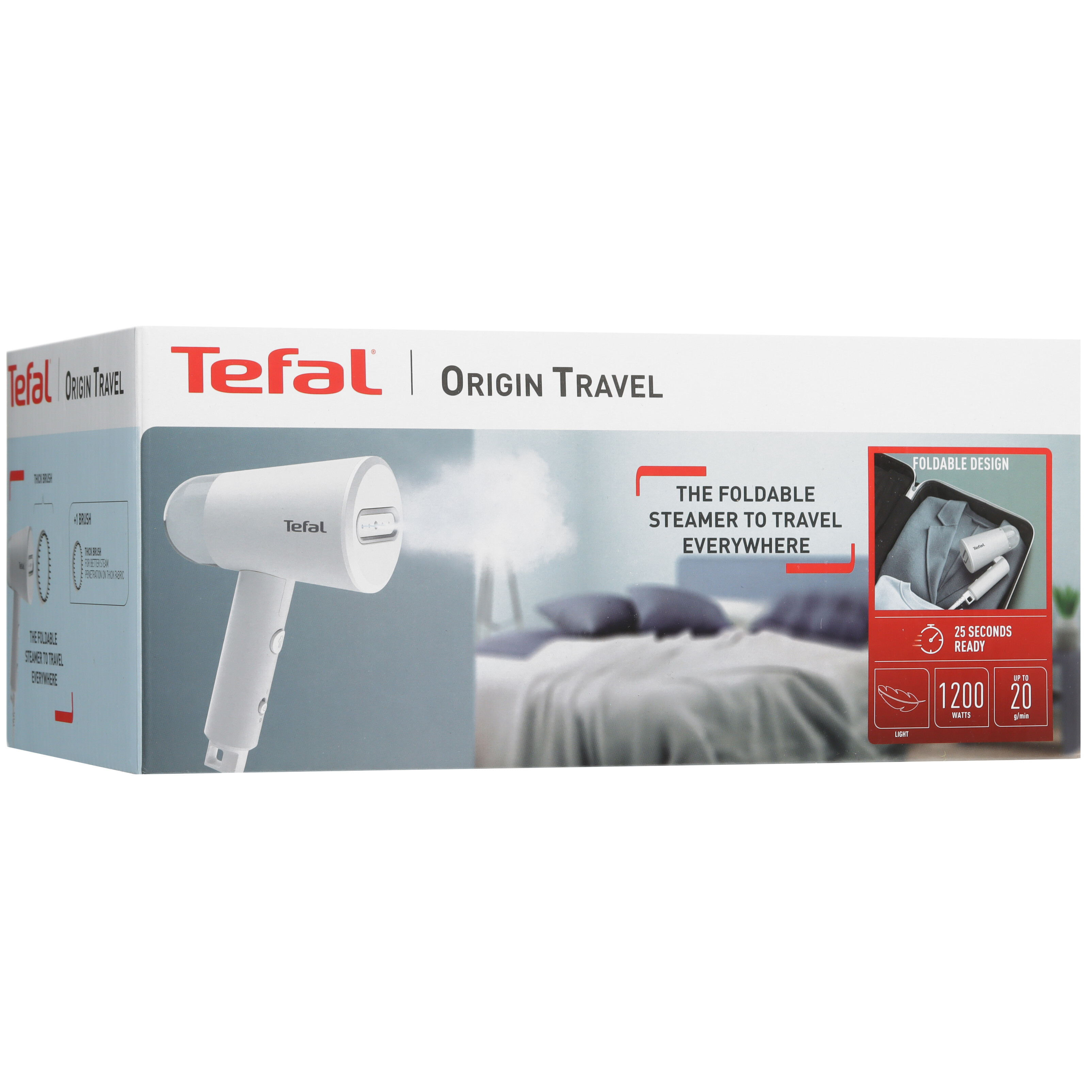 5422507 Отпариватель Tefal Origin Travel DT1020E1 белый STDN-0039939 - Вид №9