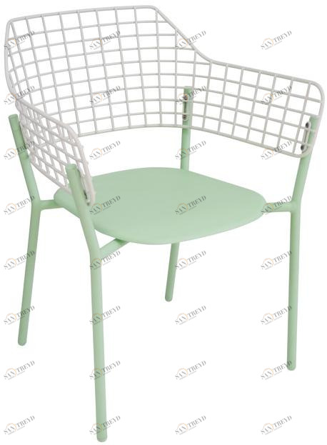 emu Садовый стул из нержавеющей стали с подлокотниками Lyze 616