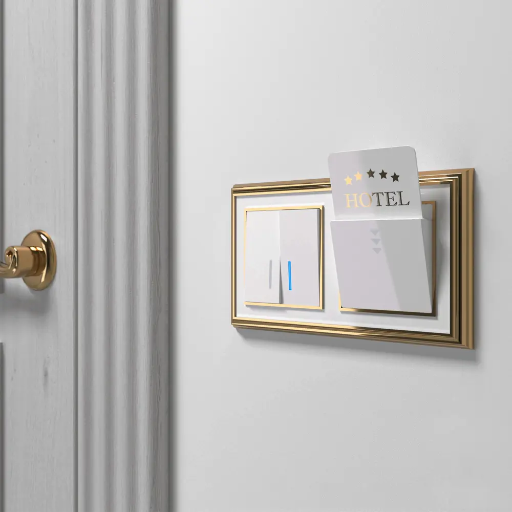 Рамка для розеток и выключателей Werkel Palacio 2 поста цвет золотисто-белый STLM-2161733 - Вид №1