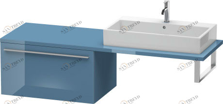 XL543404747 X-Large Шкафчик для консоли Каменно-синий глянцевый лак Duravit