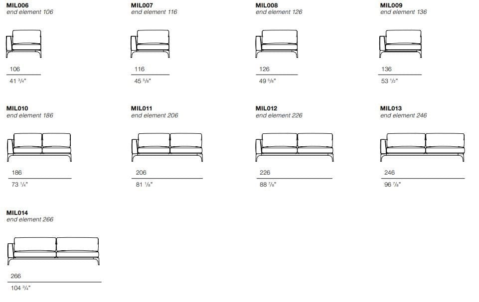 Угловой диван из ткани BODEMA MILANO ARCH-00064751