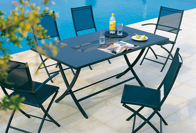 Металлический складной прямоугольный садовый стол Vermobil ARCH-00127368 - Вид №3