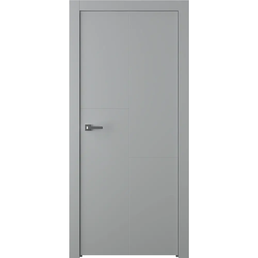 Дверь межкомнатная глухая Лацио 1 80x200 см эмаль серый без замка, без петель 85324560 STLM-2026652 BELWOODDOORS 