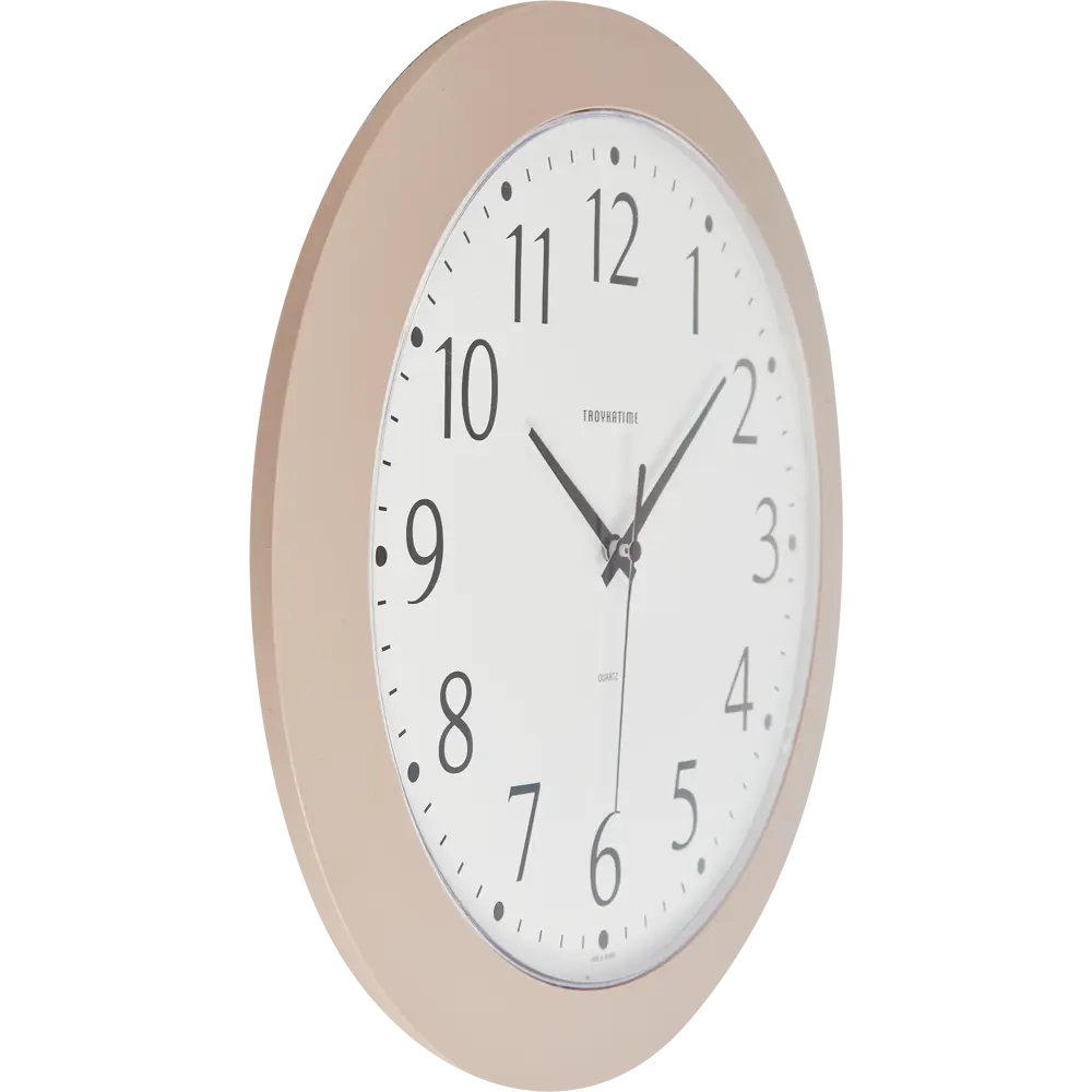 Часы настенные Troykatime Эконом круглые пластик цвет розовый бесшумные ø 30.5 см NEO-CLASSIC STLM-2139370 - Вид №2