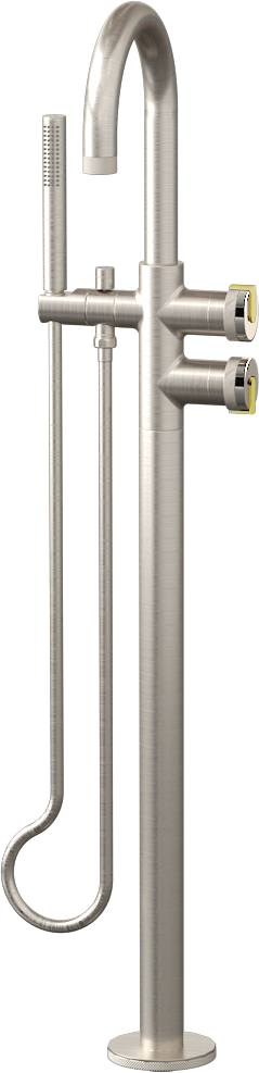E-11554-R1PN-L1PB-BNi Смеситель напольный отдельностоящий (внешняя часть) GRAFF MOD+