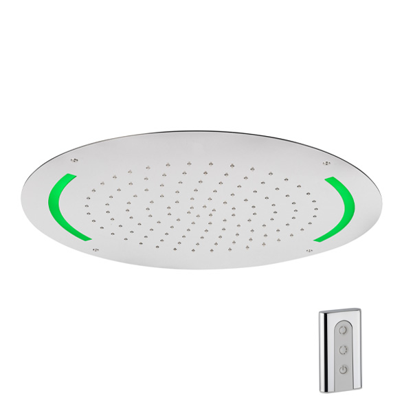82164 Встраиваемая головка ø550 / дождевая струя + свет: с дистанционным управлением HORUS Range Hydro 