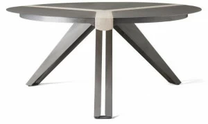 Officine Tamborrino Круглый стол из стали и дерева