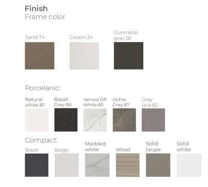 Квадратный алюминиевый журнальный столик с керамической столешницей POINT CITY ARCH-00120518 - Вид №3