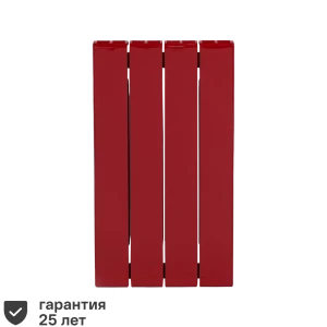 Радиатор секционный Rifar Supremo S50004RAL3011 500/90 4 секции боковое подключение биметалл бордо 82560815 STLM-2053057