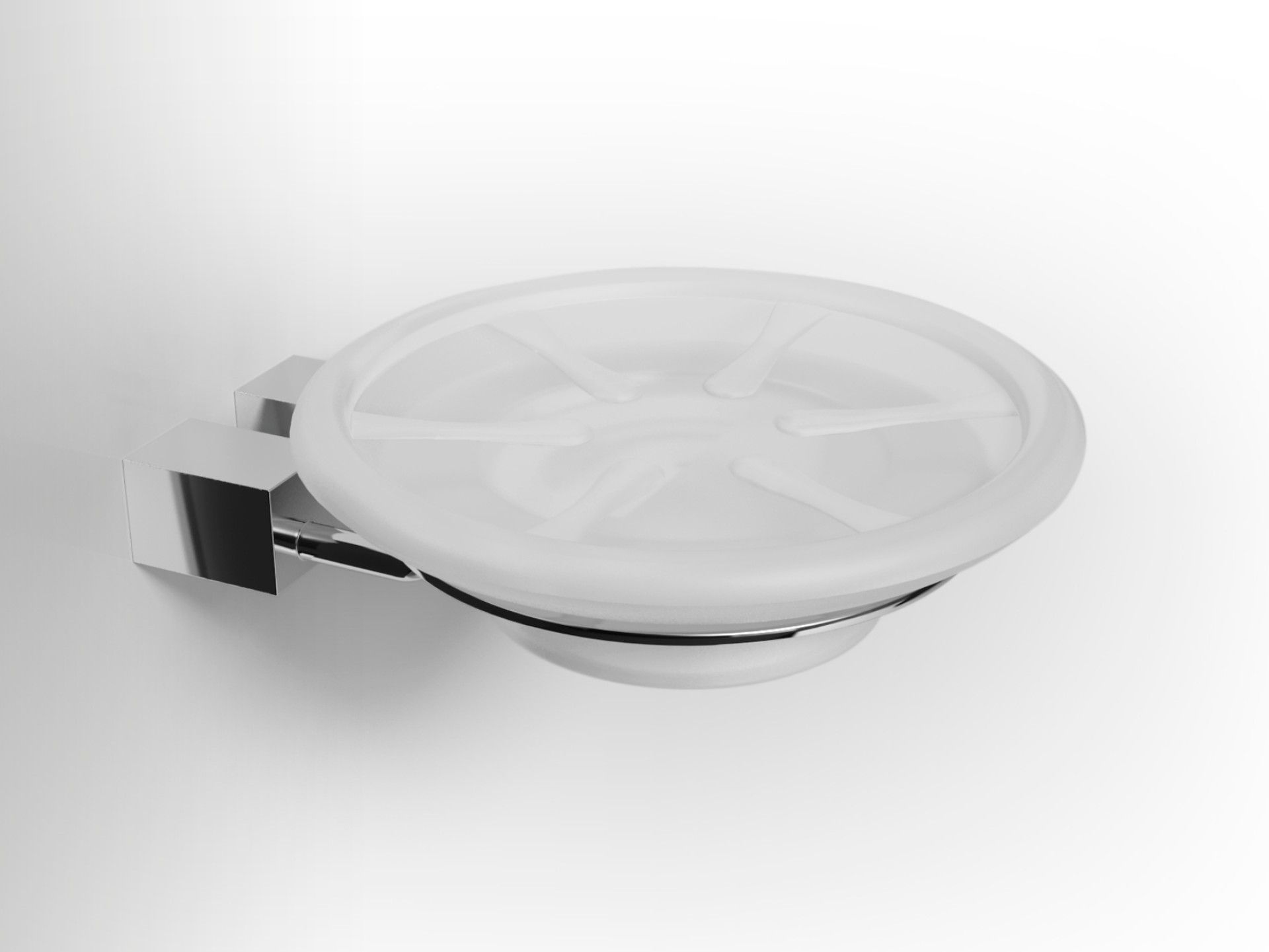 Травленая стеклянная настенная мыльница De Rosso дурман ARCH-00056612 - Вид №1