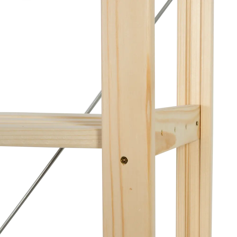 Стеллаж КД-1 4 полки 69x155x34 см нагрузка на полку до 35 кг дерево Santreyd STLM-2153994 - Вид №8
